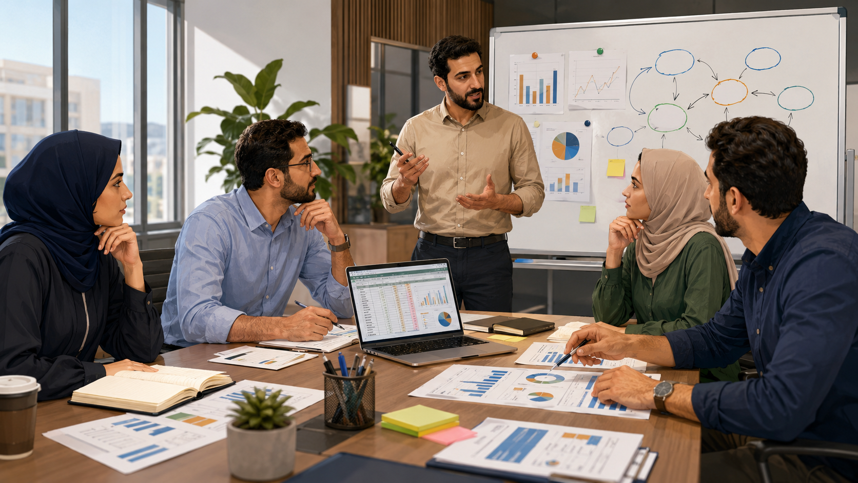 B2 English for Arabic speakers professional meeting lesson