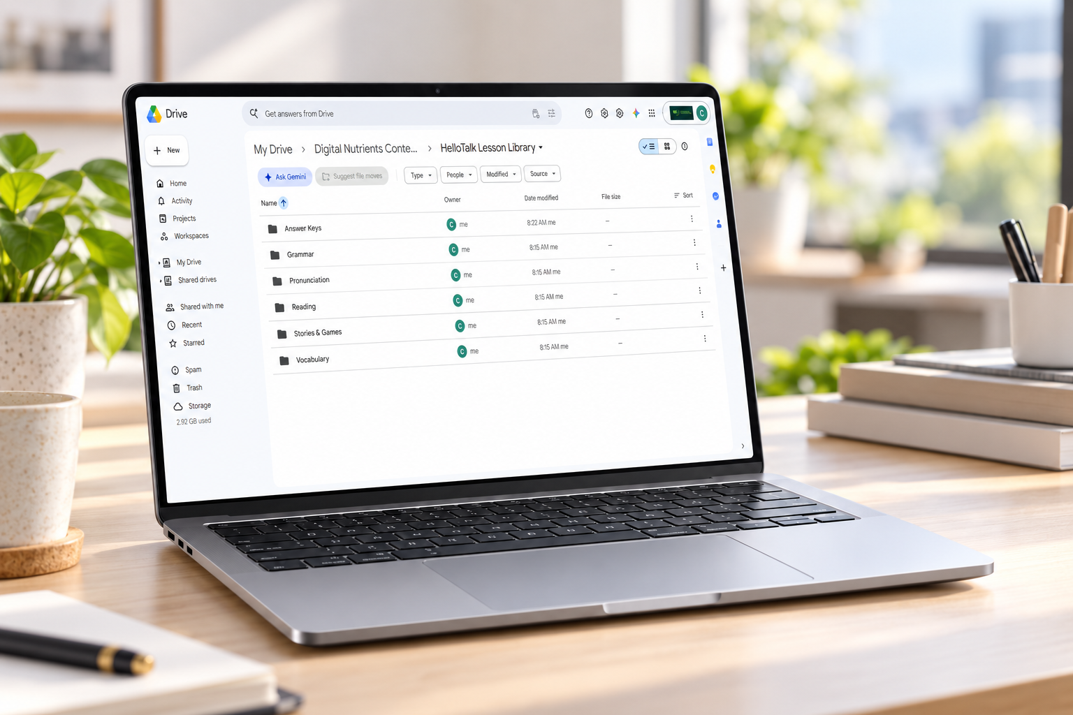 Google Drive Workspace Hero Scene